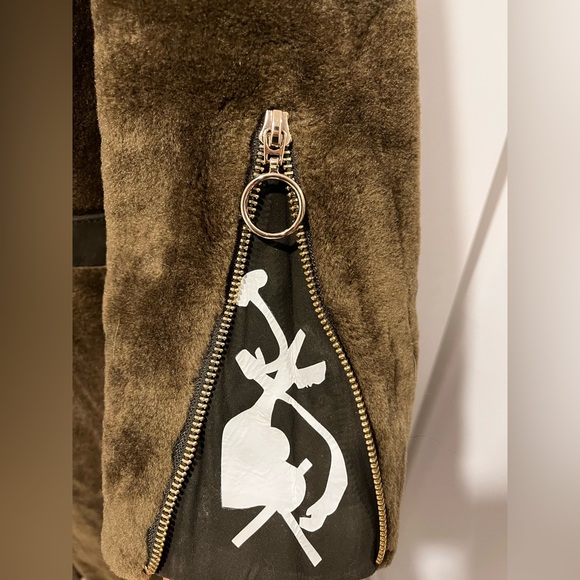 Lamb Fur Hunter Green Women’s Coat - Picture 6 of 9